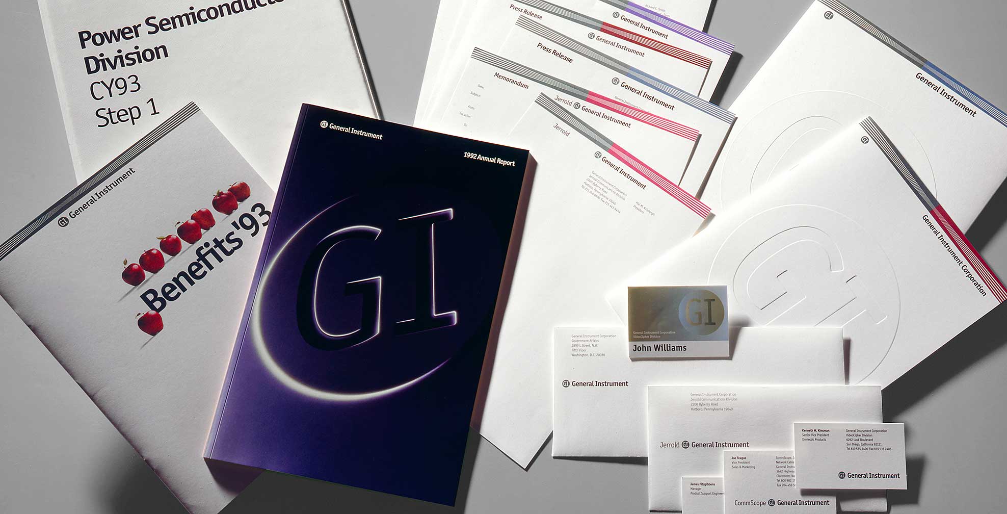general-instrument_stationery-brochures.jpg Art Direction by: Bart Crosby, Crosby Associates